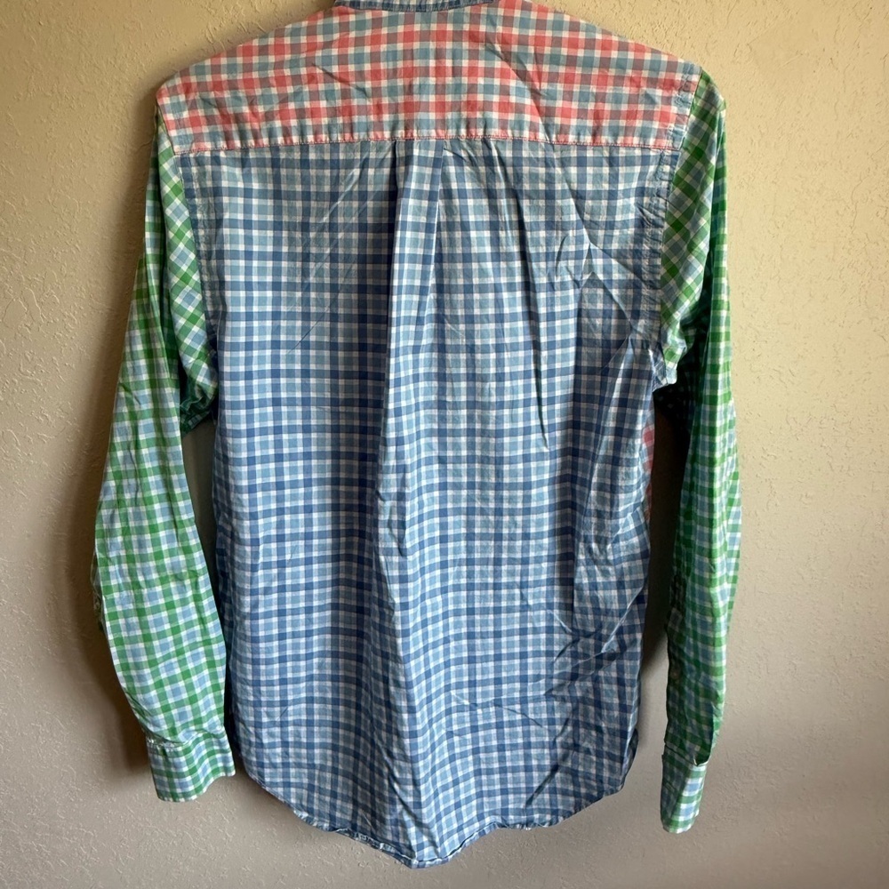 Men’s XS Blue Plaid Vineyard Vines Preppy Lightweight Slim Fit Tucker Button Up - Picture 5 of 5